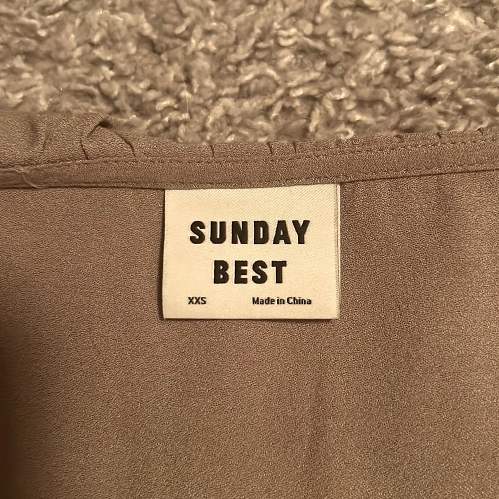 Aritzia Sunday Best Wrap Dress - Picture 3 of 10